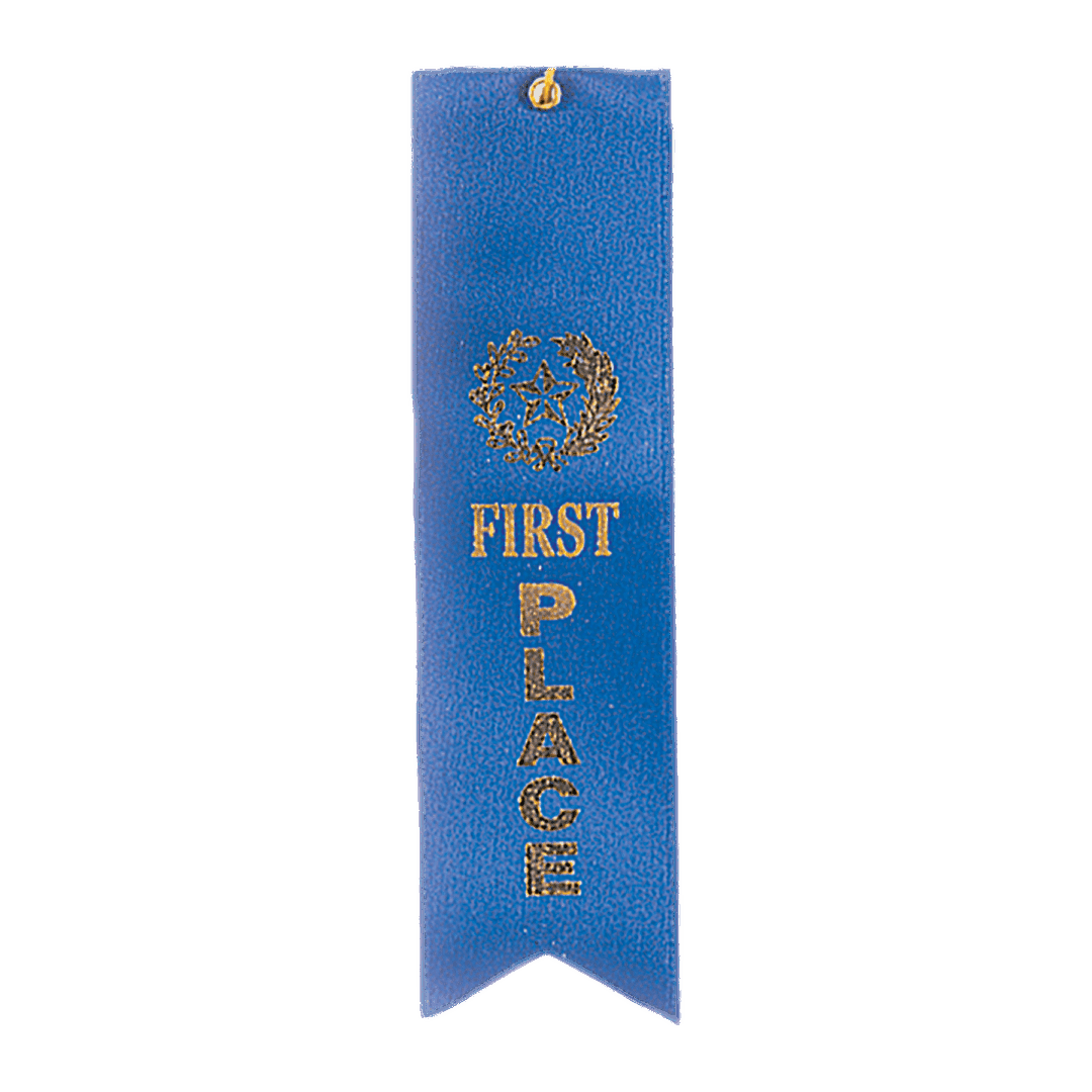 First Place Blue Ribbon 2"x8" Pack of 25